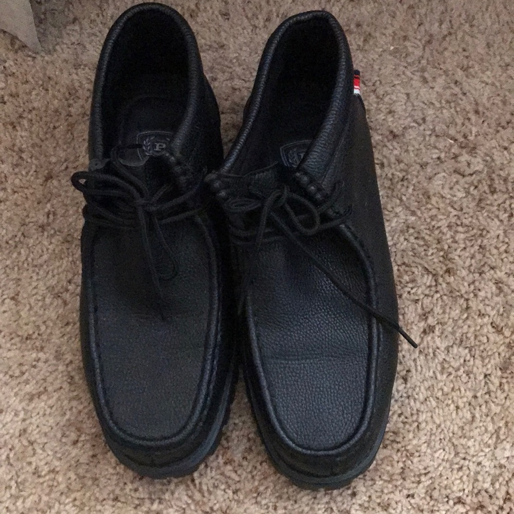 Phat Classic Black Tie-Up Chukka Boot